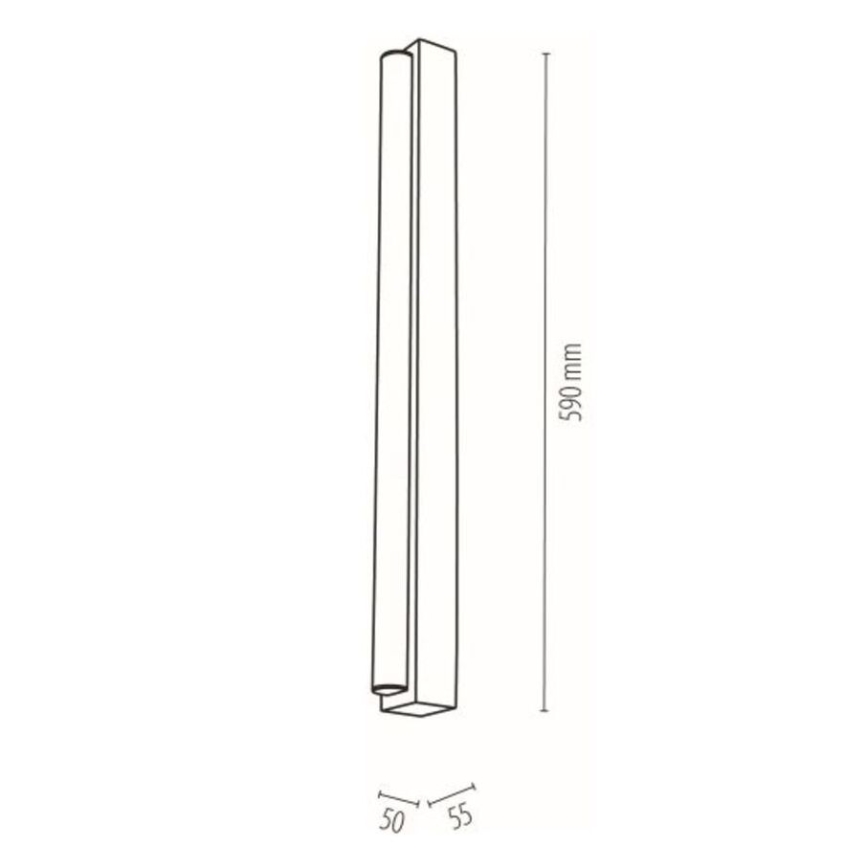 LED Koupelnové osvětlení zrcadla AQUAVIVA LED/9W/230V 59 cm IP44 dub