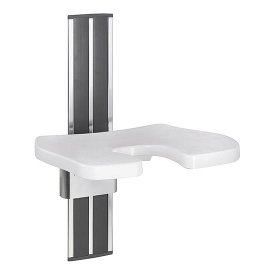 Sprchové sedátko 43x67 cm stříbrná/bílá