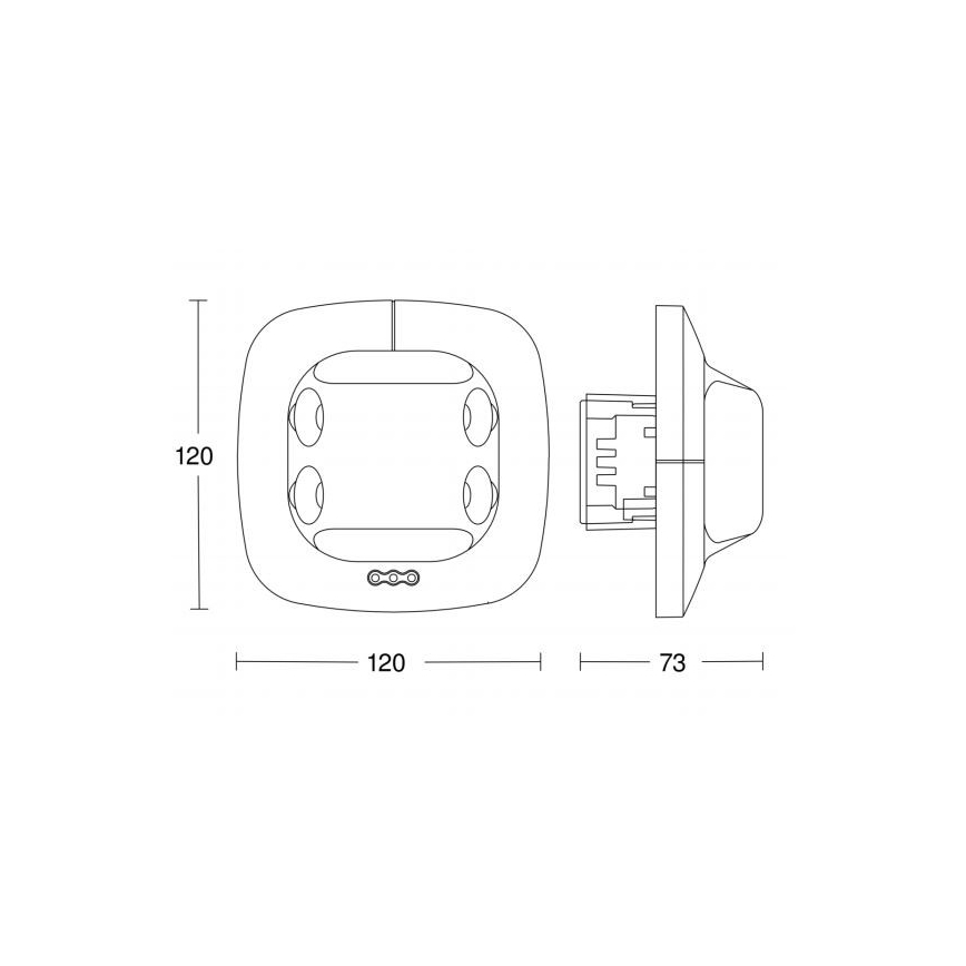 STEINEL 007850 - Senzor pohybu Dual US COM2