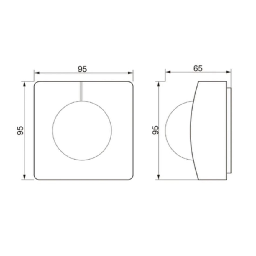 STEINEL 011666 - Venkovní senzor pohybu IS 345 MX Highbay bílý IP54