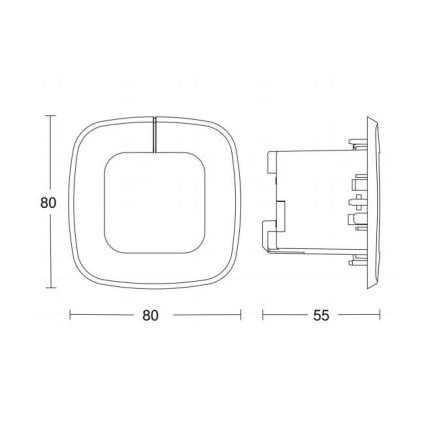 STEINEL 032951 - Senzor pohybu IR QUATTRO SLIM XS COM1