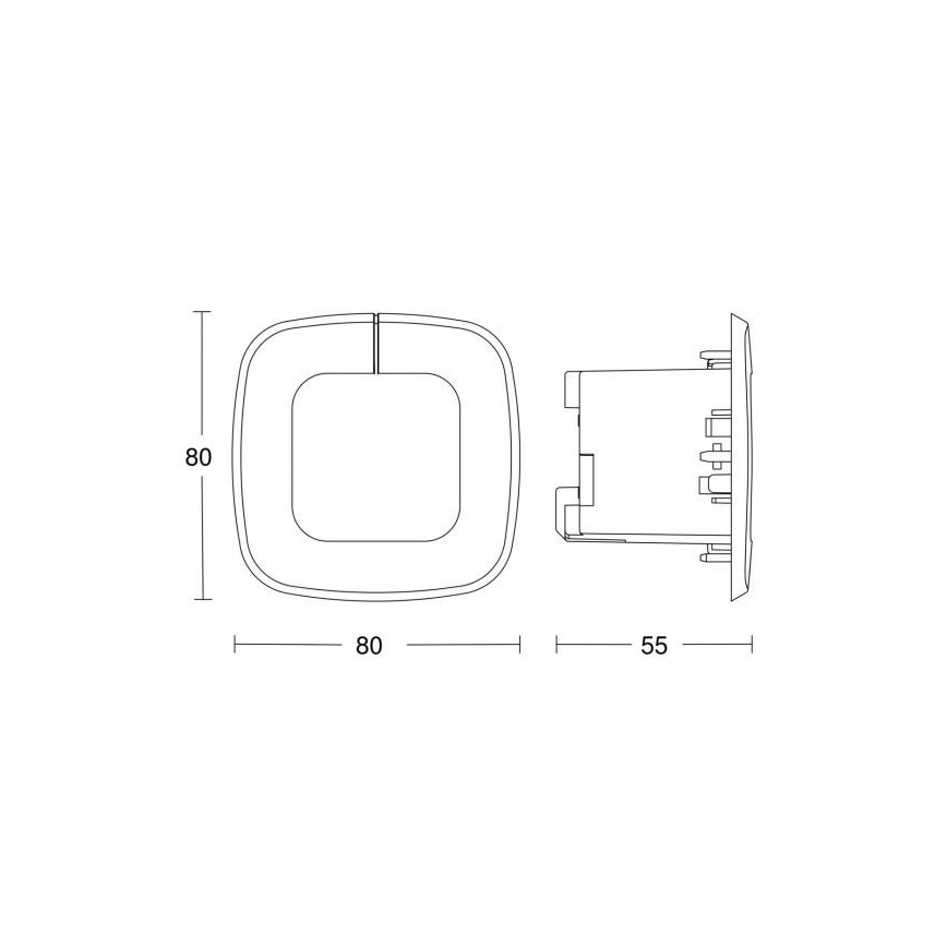 STEINEL 032951 - Senzor pohybu IR QUATTRO SLIM XS COM1