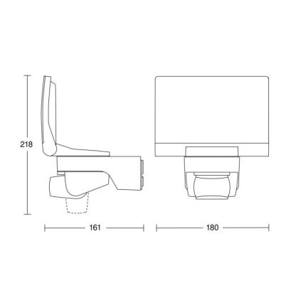 STEINEL 033088 - LED reflektor se senzorem XLED home 2 LED/14W/230V IP44