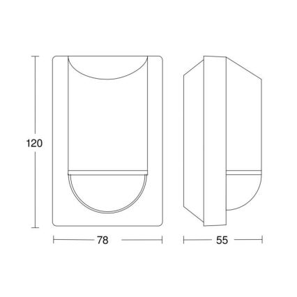 Steinel 034702 - Venkovní senzor pohybu ECO IP54 černá