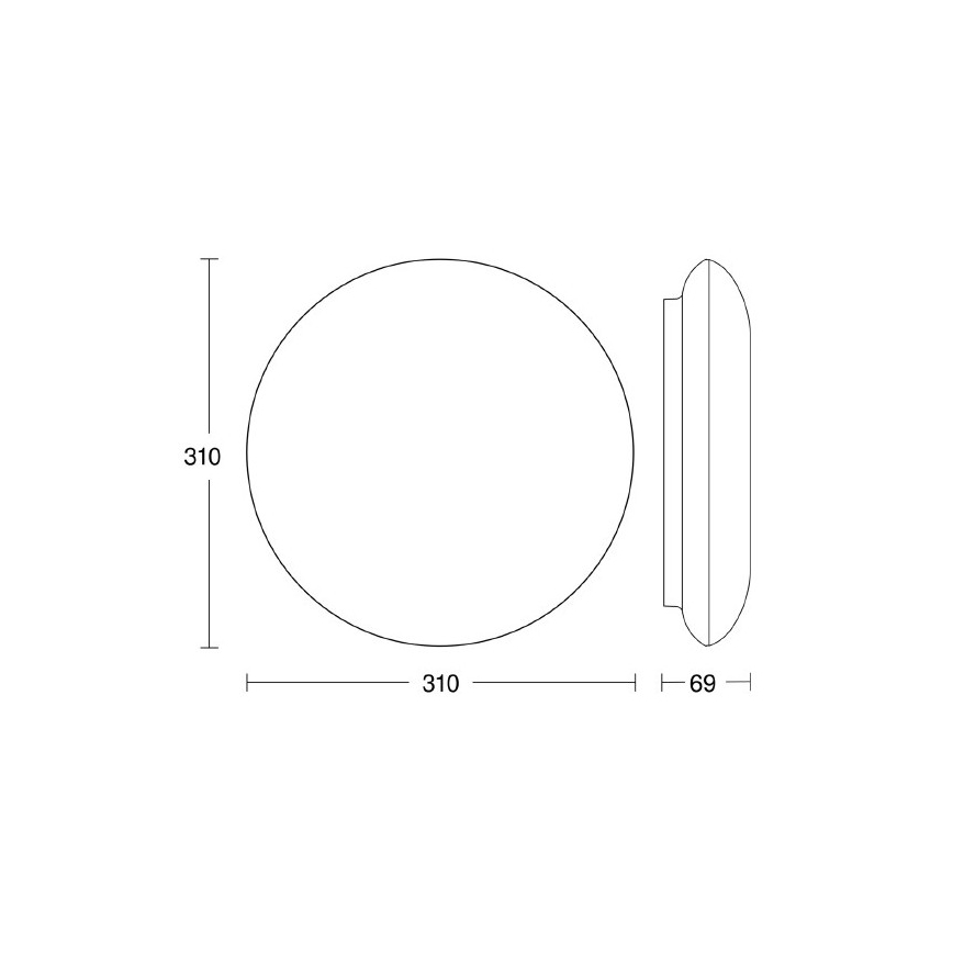 Steinel 035440 - LED Venkovní stropní svítidlo se senzorem QUATTRO LED/10W/230V IP54