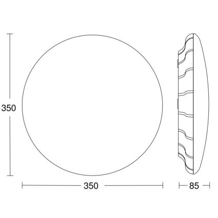 Steinel 035846 - LED Stropní svítidlo se senzorem RS PRO LED/26W/230V 3000K