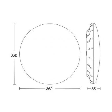 Steinel 035853 - LED Stropní svítidlo se senzorem RS PRO LED/26W/230V 3000K