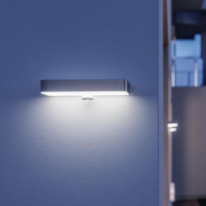 Steinel 052652 - LED Solární svítidlo se senzorem XSolar SOL-O LED/1,5W 2x2000mAh IP44 stříbrná