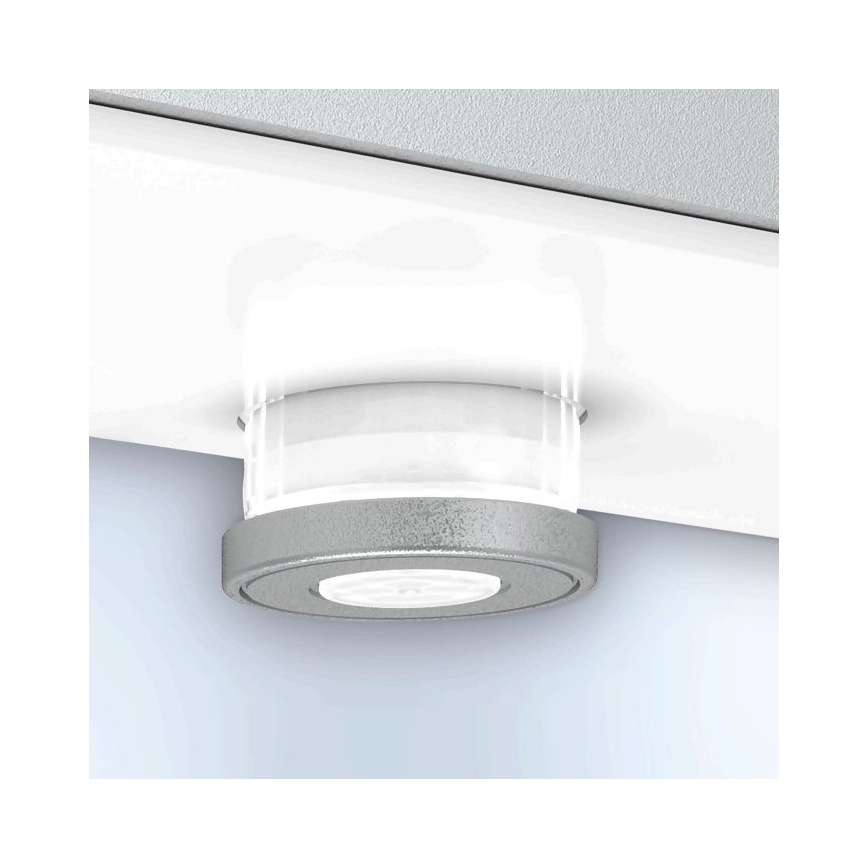 Steinel 052652 - LED Solární svítidlo se senzorem XSolar SOL-O LED/1,5W 2x2000mAh IP44 stříbrná