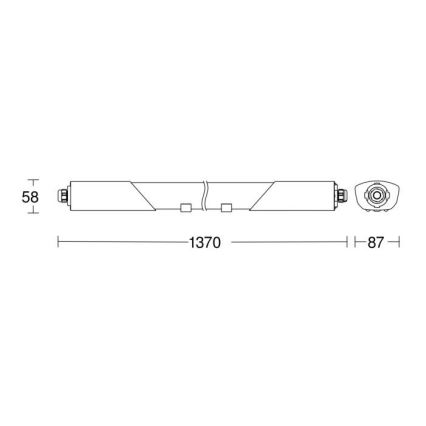 Steinel 052904 - LED Technické zářivkové svítidlo RS LED/30W/230V IP66 4000K