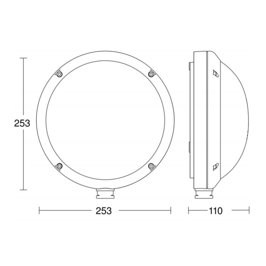 STEINEL 053079 - LED Venkovní nástěnné svítidlo se senzorem L330 LED/9W/230V 3000K IP44