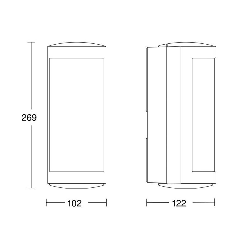 STEINEL 053116 - LED Venkovní nástěnné svítidlo se senzorem L666 LED/9W/230V IP44