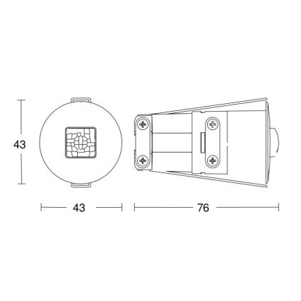 Steinel 053871 - Prezenční hlásič IR Quattro Micro 6m DALI-2 IP65 bílá