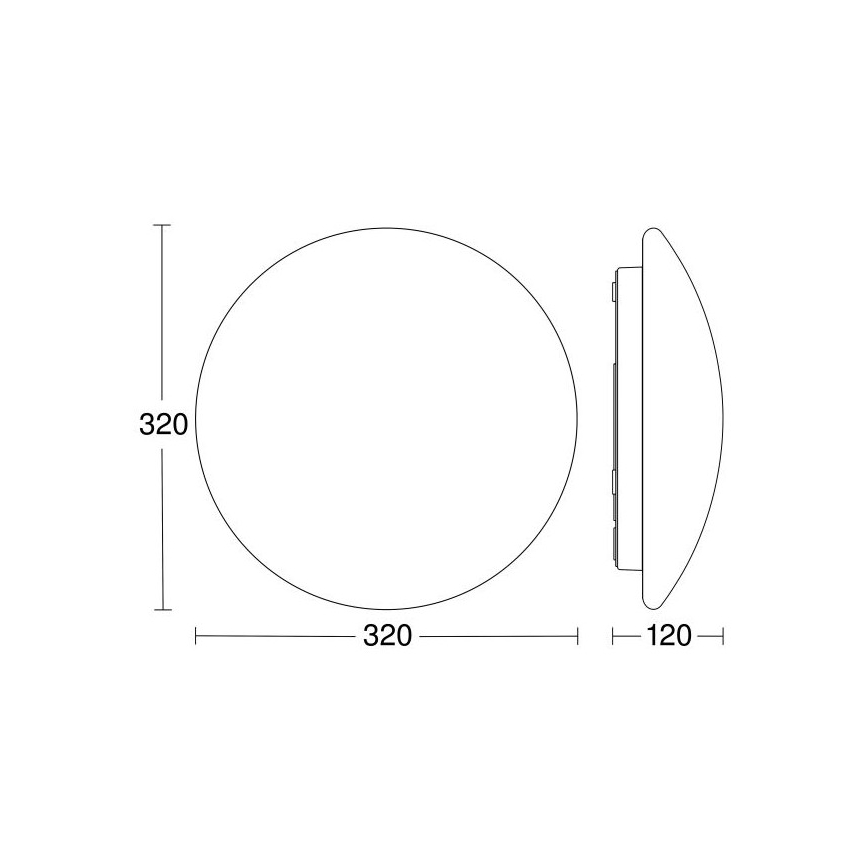 Steinel 056070 - LED Koupelnové stropní svítidlo se senzorem RS PRO LED/16W/230V IP54