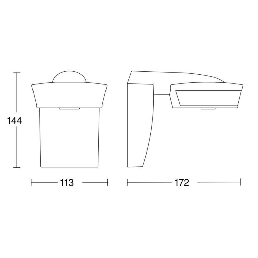 Steinel 056636 - Senzor pohybu SensIQ IP54 antracit + dálkové ovládání
