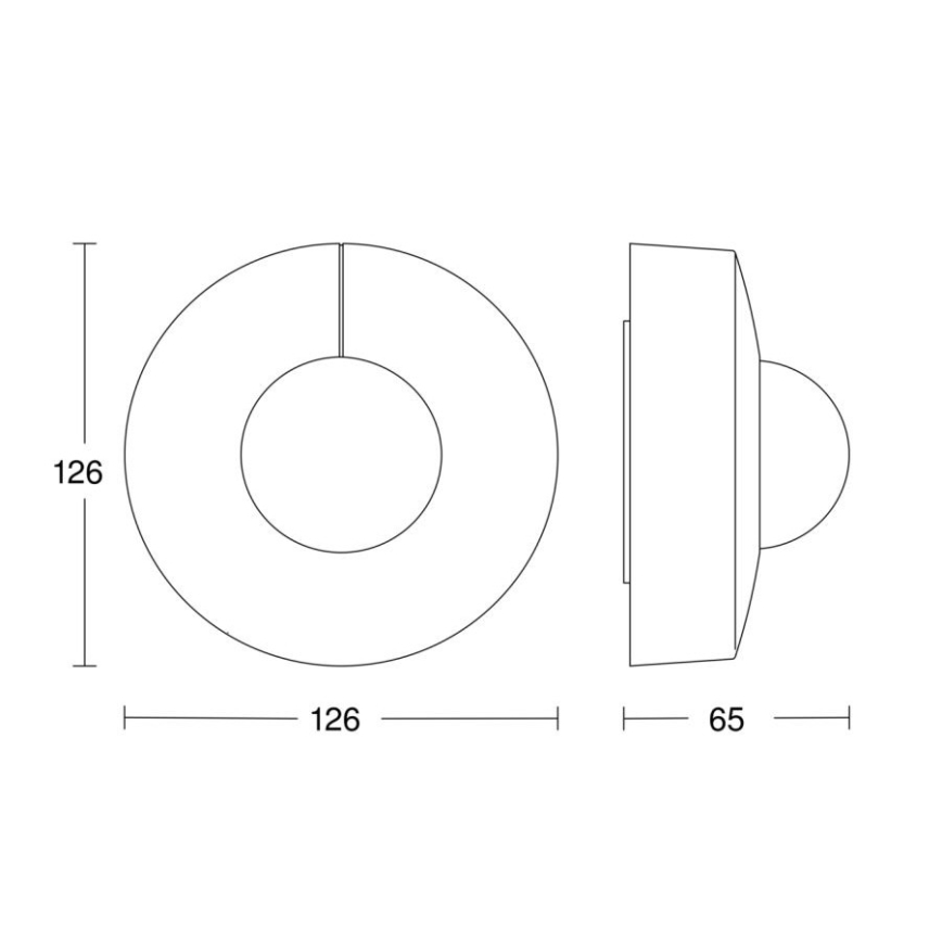 Steinel 057251 - Senzor pohybu IS 3360 DALI-2 IP54 kulatý bílá