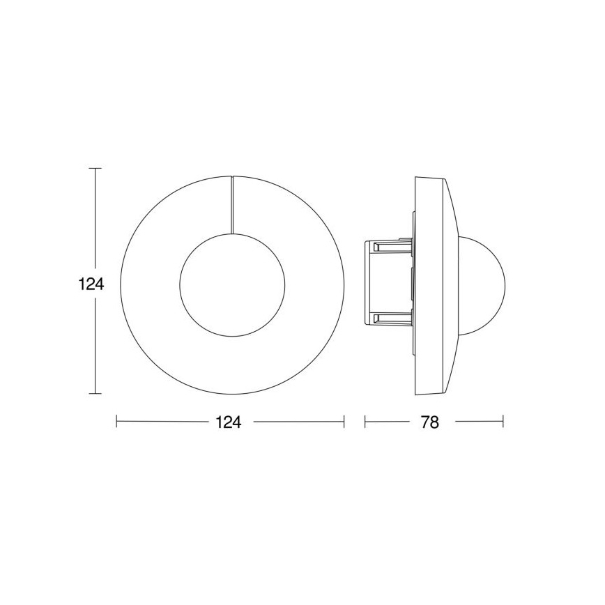 Steinel 057268 - Senzor pohybu IS 3360 DALI-2 IP20 kulatý bílá