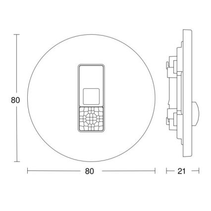 Steinel 057732 - Prezenční hlásič IR Micro DALI-2 bílá