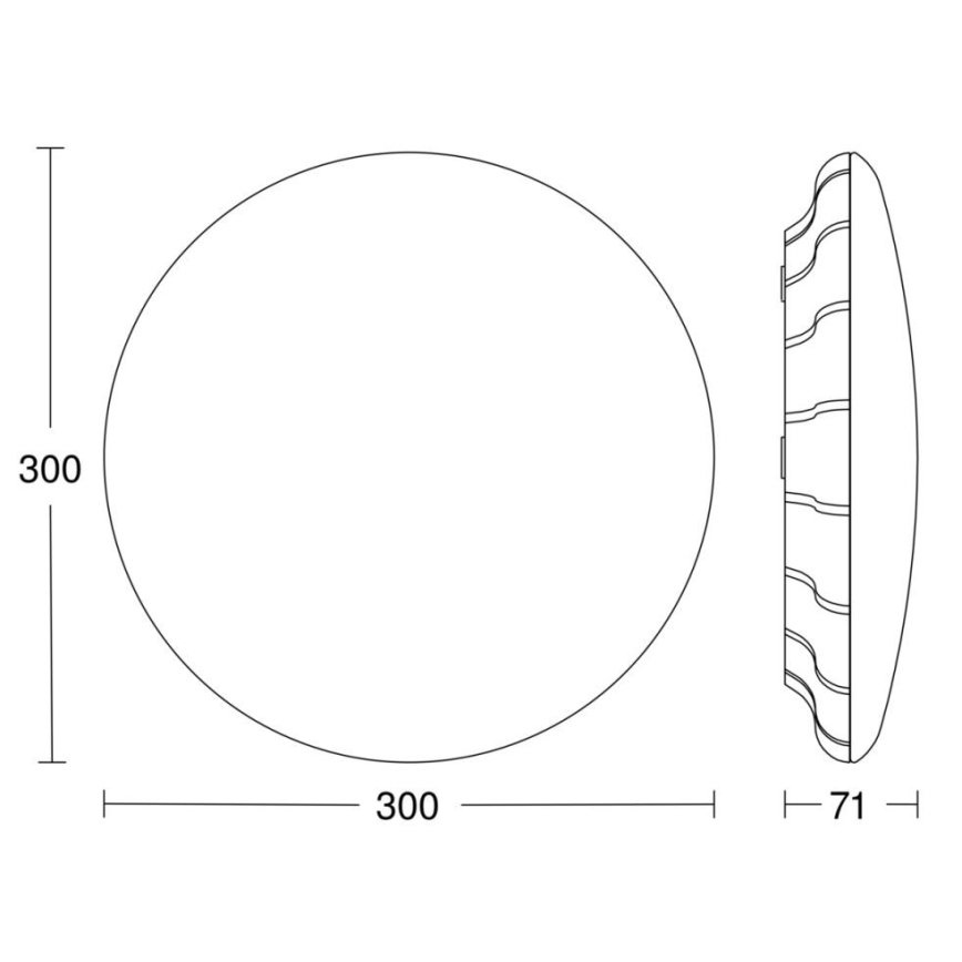 Steinel 057800 - LED Stropní svítidlo se senzorem RS PRO LED/15W/230V 4000K