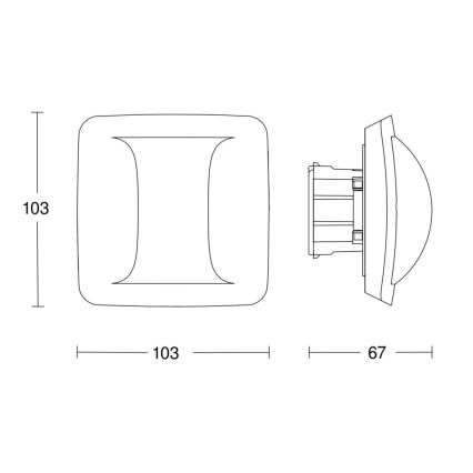 Steinel 058029 - Prezenční hlásič Hallway DALI-2 APC bílá