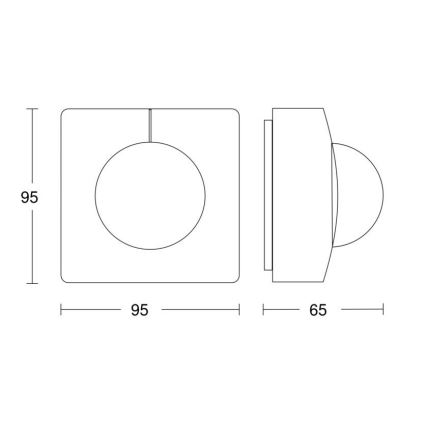 Steinel 058364 - Senzor pohybu IS 3360 MX Highbay V3 KNX IP54 hranatý bílá