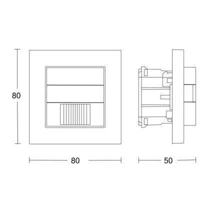 Steinel 058463 - Senzor pohybu IR 180 V3 KNX bílá