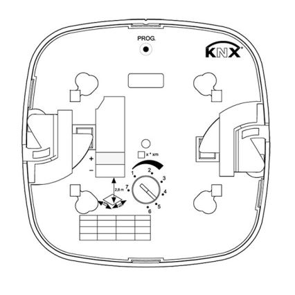 Steinel 058487 - Prezenční hlásič IR Quattro 8m V3 KNX bílá