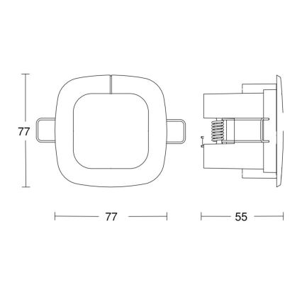 Steinel 058494 - Prezenční hlásič IR Quattro SLIM 4m V3 KNX bílá