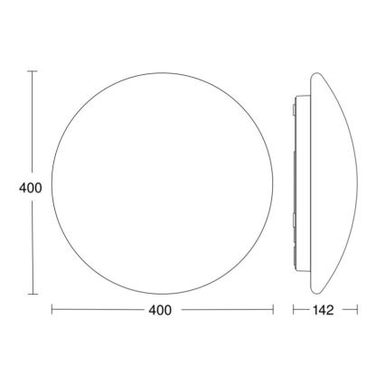 STEINEL 058593 - LED Koupelnové stropní svítidlo se senzorem RS PRO LED/20W/230V 4000K IP54