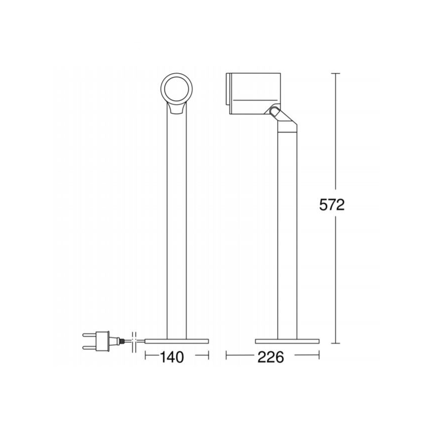 STEINEL 058661 - LED Venkovní lampa se senzorem SPOT WAY 1xGU10/7W/230V IP44