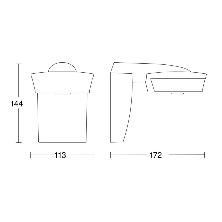 Steinel 059538 - Senzor pohybu SensIQ IP54 černá + dálkové ovládání
