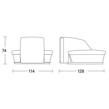 Steinel 059606 - Senzor pohybu SensIQ S IP54 černá + dálkové ovládání