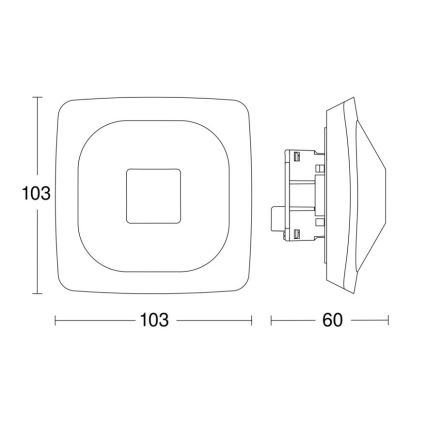 Steinel 064303 - Prezenční hlásič HF 360-2 KNX bílá