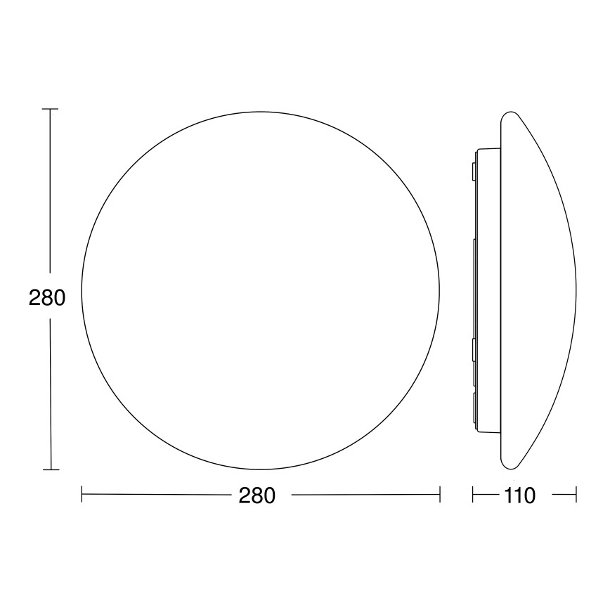 STEINEL 064808 - LED Koupelnové stropní svítidlo se senzorem RS PRO LED/9,5W/230V 3000K IP54