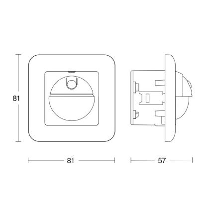 Steinel 065003 - Senzor pohybu IR 2180 UP ECO 230V bílá