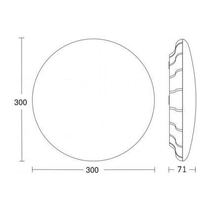 STEINEL 066000 - LED Nouzové stropní svítidlo se senzorem RS PRO LED/13,5W/230V 3000K