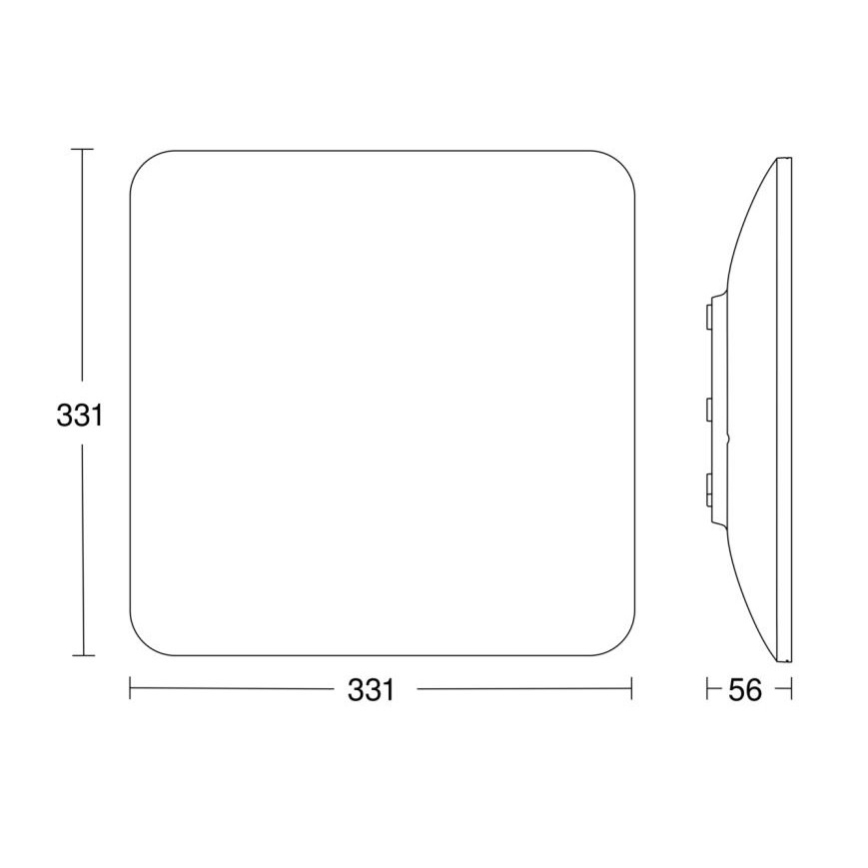 Steinel 067526 - LED Stmívatelné stropní svítidlo se senzorem RS PRO S30 Q SC LED/26W/230V 3000K