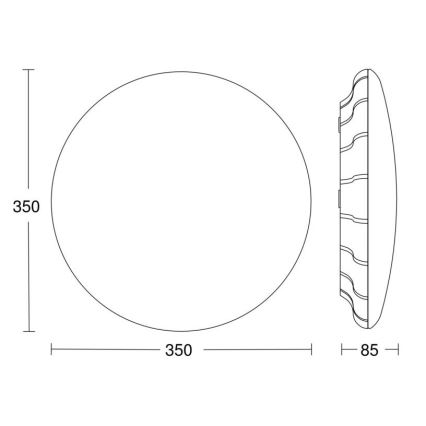Steinel 068059 - LED Stropní svítidlo se senzorem RS PRO S30 SC 25,8W/230V 3000K