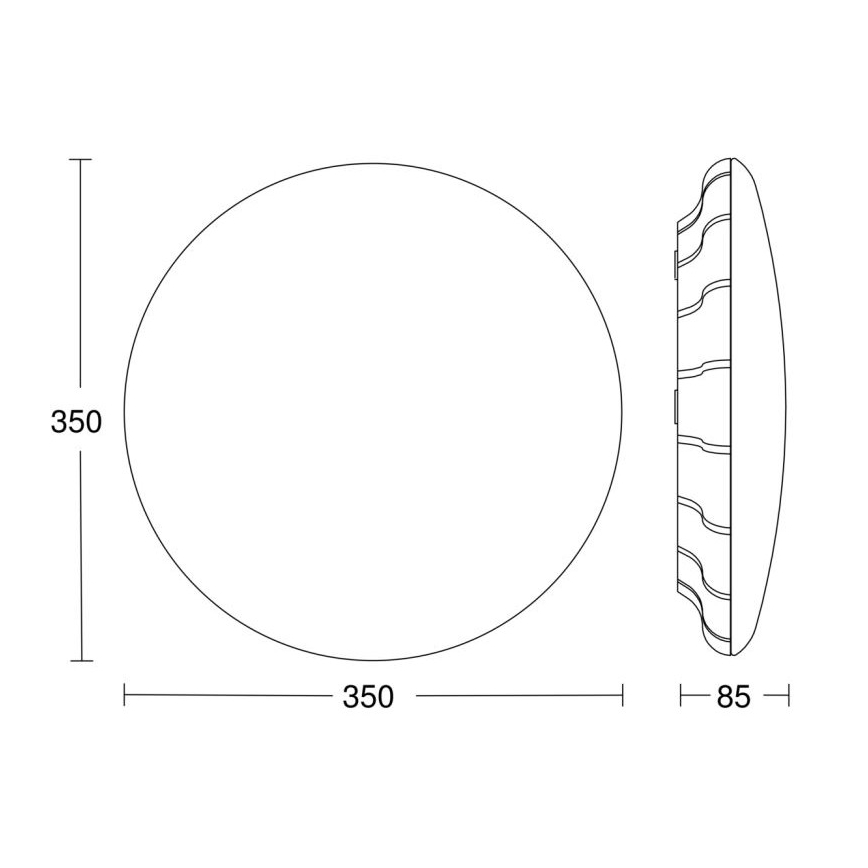 Steinel 068059 - LED Stropní svítidlo se senzorem RS PRO S30 SC 25,8W/230V 3000K