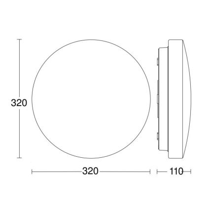 Steinel 069742-LED Koupelnové svítidlo se senzorem RSPROP2 15,1W/230V 3000K IP54