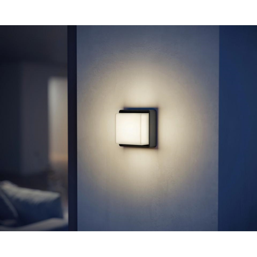 Steinel 078645- LED Venkovní nástěnné svítidlo se senzorem L 845 SC 9W/230V 3000K IP44 antracit