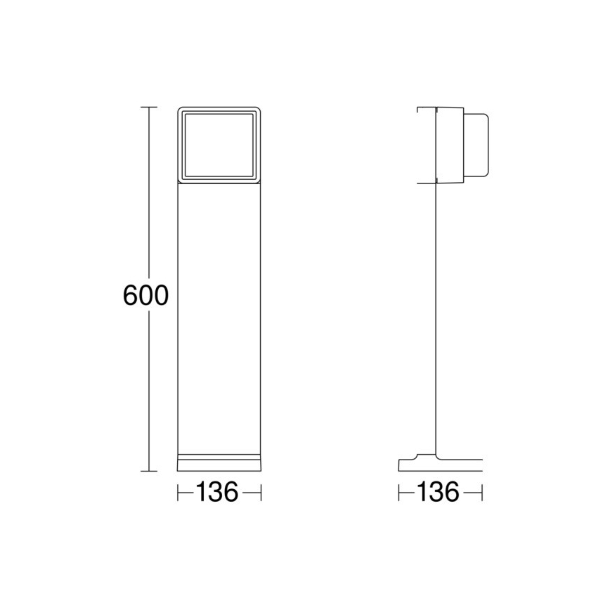 Steinel 078652 - LED Stmívatelná venkovní lampa GL 85 C 600 LED/9W/230V 3000K IP44