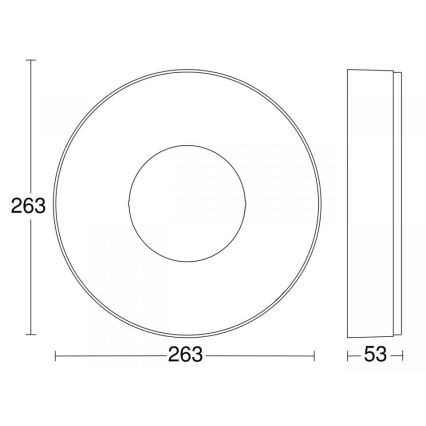 Steinel 078775 - LED Stropní svítidlo RS 200 C LED/17,1W/230V 3000K IP54