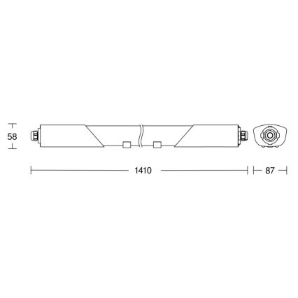 Steinel 079185 - LED Technické svítidlo se senzorem RS PRO 5100 SC LED/31W/230V IP66