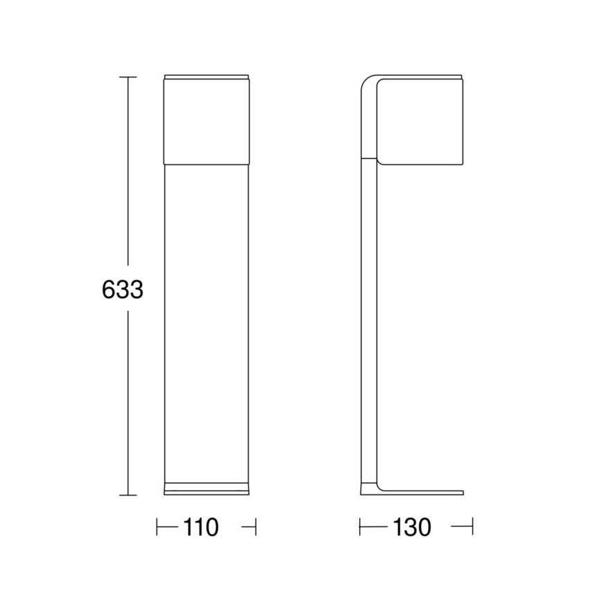 Steinel 079284 - LED Venkovní lampa GL 80 C LED/9,1W/230V IP44 antracit