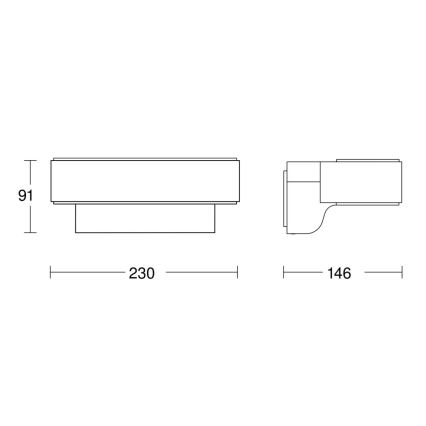 Steinel 079307- LED Venkovní nástěnné svítidlo L810C LED/9,8W/230V IP44 antracit