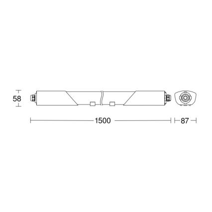 Steinel 079338 - LED Technické svítidlo se senzorem RS PRO 5150 SC 5C LED/42W/230V IP66