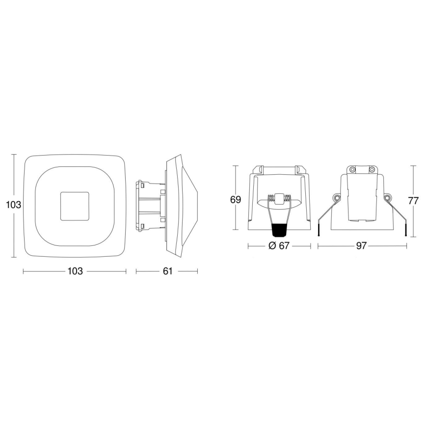 Steinel 079420 - Prezenční hlásič HF 360-2 COM1 bílá