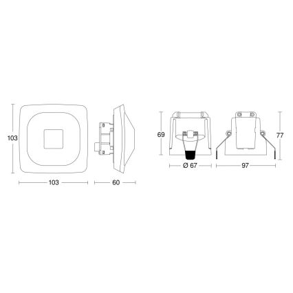 Steinel 079437 - Prezenční hlásič HF 360-2 KNX bílá