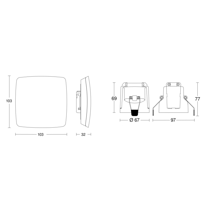 Steinel 079451 - Prezenční hlásič TRUE PRESENCE KNX bílá